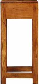 vidaXL Φλοράλ Τραπέζι Τέλους με συρτάρι Καφέ 35 x 35 x 75 εκ.