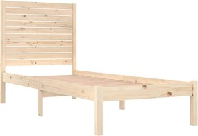 vidaXL Πλαίσιο Κρεβατιού 75 x 190 εκ. από Μασίφ Ξύλο Small Single