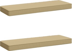 vidaXL Μαξιλάρια Πάγκου 2 Τεμαχίων VUGHT 2 pcs 100% Πολυεστέρας Μπεζ