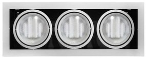 Adeleq Φωτιστικό Ψευδοροφής Ar111 3x50W Ασημί 3-12326