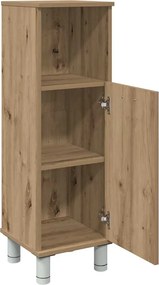 vidaXL Ντουλάπι Μπάνιου Τεχνίτης Δρυς 30x30x95 εκ. Επεξεργασμένο Ξύλο