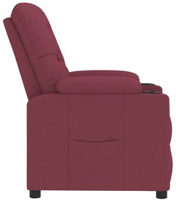 vidaXL Πολυθρόνα Ανακλινόμενη Μπορντό Υφασμάτινη