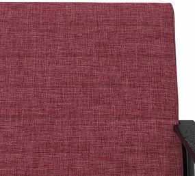 vidaXL Πολυθρόνα Κόκκινο 59 x 75 x 78 εκ ύφασμα