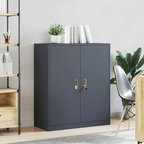 vidaXL Ντουλάπι αποθήκευσης Ανθρακί 90 x 40 x 105 cm Ατσάλι