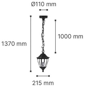 Κρεμαστό φωτιστικό it-Lighting Redfish 803001