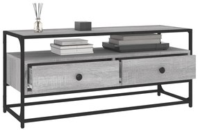 vidaXL Έπιπλο Τηλεόρασης Γκρι Sonoma 100x35x45 εκ. από Επεξεργ. Ξύλο