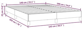 ΠΛΑΙΣΙΟ ΚΡΕΒΑΤΙΟΥ ΚΑΠΟΥΤΣΙΝΟ 140X190 ΕΚ. ΑΠΟ ΣΥΝΘΕΤΙΚΟ ΔΕΡΜΑ 346903