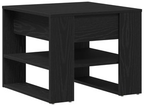 vidaXL Μαύρο Τραπέζι του Καφέ 55.5x55x45 εκ Φτιαγμένο από Επεξεργασμένο Ξύλο