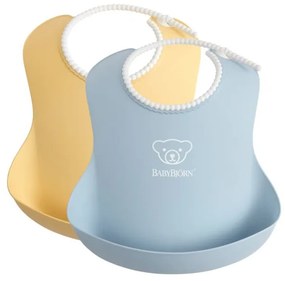 Σετ Σαλιάρες BabyBjorn Powder Yellow/Blue