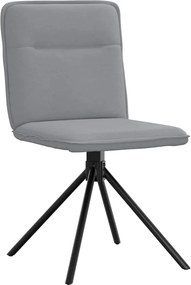 vidaXL Καρέκλες Τραπεζαρίας 4 τεμ Αν. Γκρι Υφασμάτινες