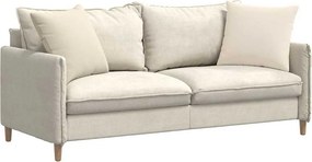 vidaXL Μαξιλάρι Καναπέ 2 pcs Μπεζ 50 x 50 cm ύφασμα
