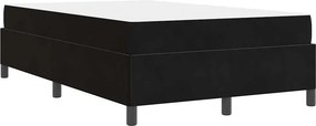 vidaXL Σκελετός Κρεβατιού Μαύρο 120 x 190 cm ύφασμα