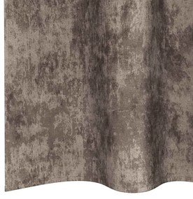vidaXL Κουρτίνα με κουρτίνες 2 pcs Καπουτσίνο 140 x 140 cm Βελούδο