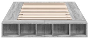 vidaXL Πλαίσιο Κρεβατιού Γκρι Sonoma 120x200 εκ. Επεξεργασμένο Ξύλο