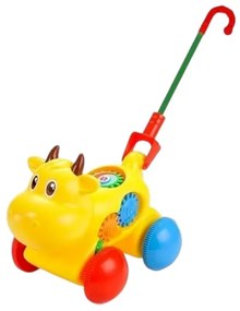 Συρόμενο παιχνίδι Αγελαδίτσα - 0516 - 117287 - Yellow