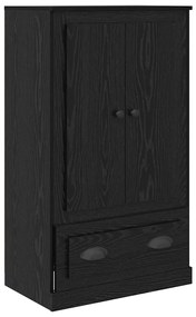 vidaXL Highboard με συρτάρι 3 pcs Μαύρη Οξυά Επεξεργασμένο ξύλο