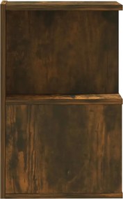 vidaXL Κομοδίνα 2 Τεμ. Καπνιστή Δρυς 35x35x55 εκ. από Επεξεργ. Ξύλο