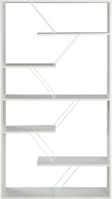 Βιβλιοθήκη Tars pakoworld λευκό 84x24x157εκ