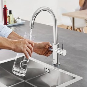 Μπαταρία κουζίνας Grohe Blue Home II με φίλτρο και ψύκτη