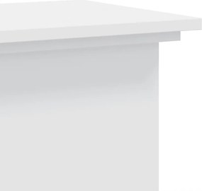 vidaXL Βάση Γλάστρας Λευκές 33x33x60 εκ. από Επεξεργασμένο Ξύλο