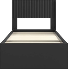 vidaXL Καλάθι με αποθήκη και κεφαλάρι Μαύρο 100 x 200 cm