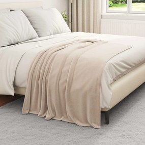 vidaXL Ριχτάρια 6 pcs Μπεζ 130 x 150 cm Μαλλί