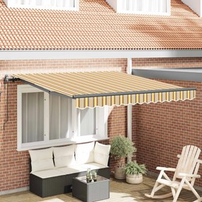 vidaXL Αναδιπλούμενη τέντα Πολύχρωμο 300 x 250 εκ Ύφασμα και αλουμίνιο