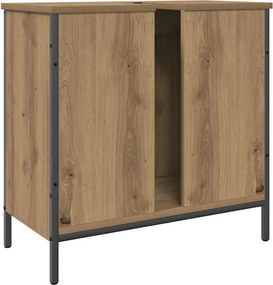 vidaXL Ντουλάπι Νιπτήρα Αρτισιανή Δρυς 60x30x60 εκ. Επεξ. Ξύλο