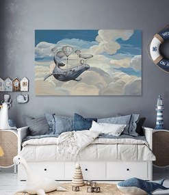 Παιδικός πίνακας σε καμβά Φάλαινα KNV0535 65cm x 95cm