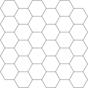 vidaXL Εξάγωνο Πλακάκι 50 τεμ. Λευκό Γκρι 30 x 30 cm