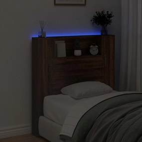 vidaXL Κεφαλάρι Καφέ δρυς 100 x 16,5 x 103,5 cm Επεξεργασμένο ξύλο