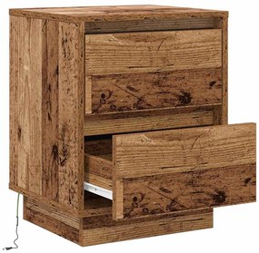 vidaXL Κομοδίνο με Παλιό Ξύλο 39 x 34.5 x 50 εκ. Επεξεργασμένο ξύλο