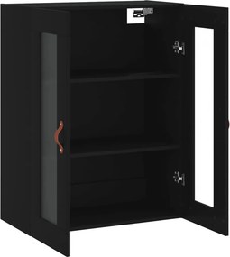 vidaXL Ντουλάπι Τοίχου Μαύρο 69,5 x 34 x 90 εκ.