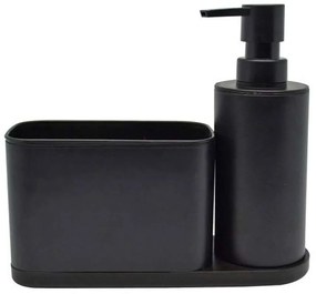 Δοχείο Κρεμοσάπουνου Με Θήκη 824632 20,3x7x17,5cm Black Ankor Stainless Steel