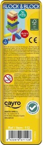 Παιχνίδι των δεξιοτήτων Cayro Block and block 36 Τεμάχια