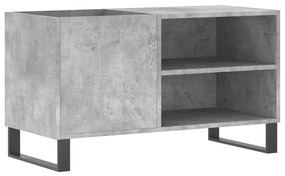 vidaXL Δισκοθήκη Γκρι Σκυροδέματος 85 x 38 x 48 εκ. από Επεξεργ. Ξύλο