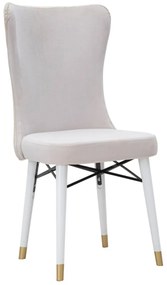 Καρέκλα 2τμχ Μπεζ MIMOZA 40x65x99