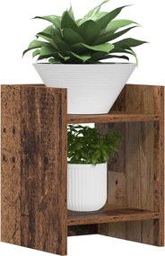 vidaXL Βάση φυτών 2 τεμ. Παλαιωμένο ξύλο 30 x 30 x 40 cm