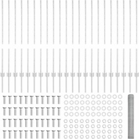 vidaXL Τεντώτο με στήριγμα Ασημί 1 x 50 m Ατσάλι