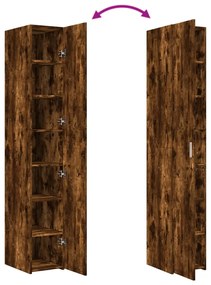 vidaXL Ντουλάπι Καπνιστή Δρυς 30x42,5x185 εκ. από Επεξεργασμένο Ξύλο