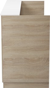 ΓΡΑΦΕΙΟ ΥΠΟΔΟΧΗΣ (RECEPTION) KRONIC HM2156.01 ΜΕΛΑΜΙΝΗ SONAMA/ΛΕΥΚΟ 180x70x110Υεκ.