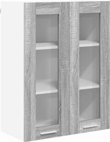vidaXL Κρεμαστό ντουλάπι Γκρίζο Σονομα 60 x 31 x 80 εκ.