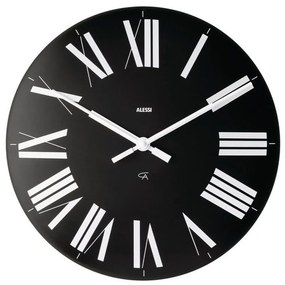 Ρολόι Τοίχου Firenze 12 B Φ36cm Abs Black Alessi ABS