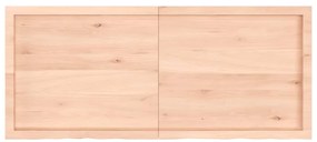 vidaXL Πάγκος Μπάνιου 140x60x(2-6) εκ. από Ακατέργαστο Μασίφ Ξύλο