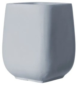 Supergreens Γλάστρα Πήλινη Κάθετη "Regal" Γκρι M 31x31x37 εκ.