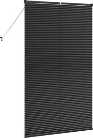 vidaXL Βενετσιάνικες Ρόδες Μαύρο 175 x 100 εκ. Αλουμίνιο