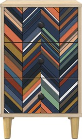vidaXL Κομοδίνο OMMEN 2 τμχ. Sonoma Δρυς 36 x 33 x 60 εκ