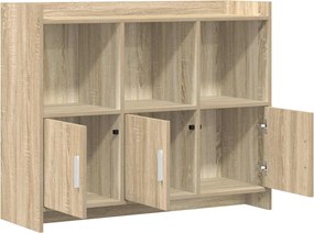 vidaXL Πλαϊνό γραφείο Sonoma Δρυς 98,5 x 33 x 80 εκ Επεξεργασμένο Ξύλο