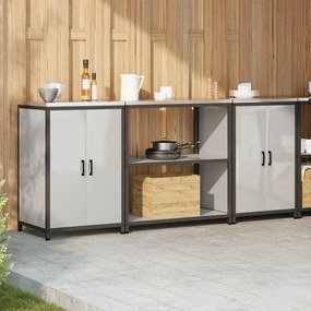 vidaXL Σετ Αποθήκευσης Κουζίνας HATTEM 3 pcs Ασημί