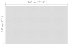 Κάλυμμα Πισίνας Ηλιακό Γκρι 260x160 εκ. από Πολυαιθυλένιο - Γκρι